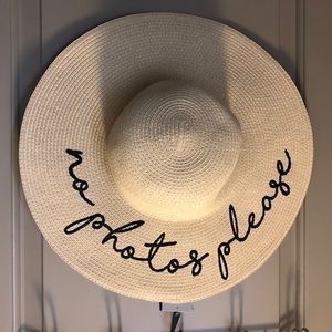 Straw Sunhat - “no photos please”